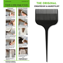 Load image into Gallery viewer, 3D BALAYAGE - HAIR MICRO-WEAVING COMB - BLACK
